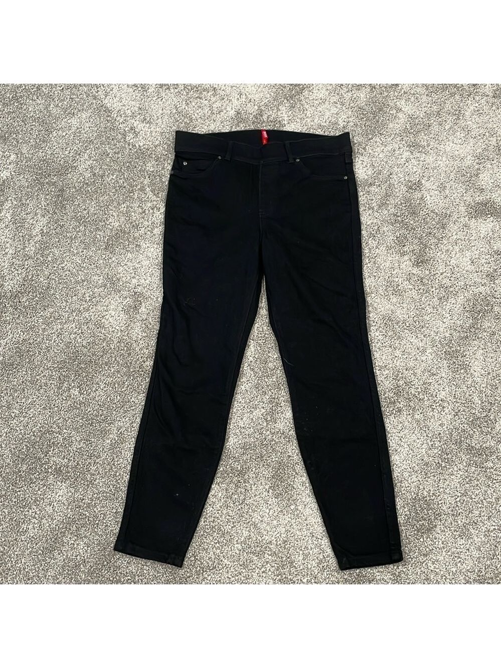EC SPANX Black Pull On Skinny Jeans - Size Large